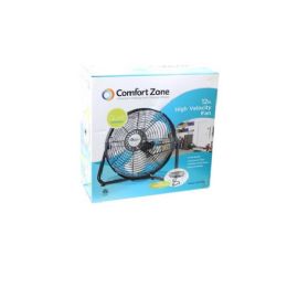 3 Bulk 12" Black High Velocity Fan