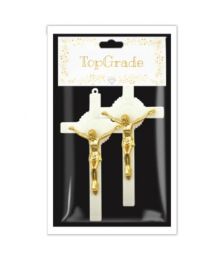 144 Bulk Gold Cross Two Count