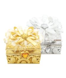 144 Bulk Jewelry Box Silver And Gold