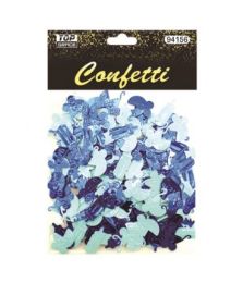 144 Bulk Confetti Bottle Carriage Blue