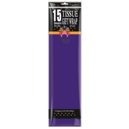 144 Bulk Fifteen Count Dark Purple Tissue Paper