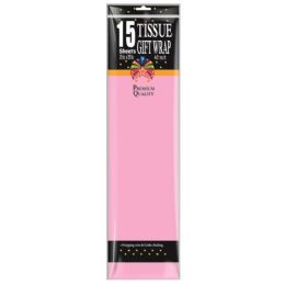 144 Bulk Fifteen Count Baby Pink Tissue Paper