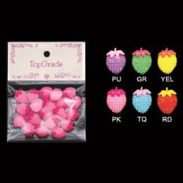 96 Bulk Rhinestone Craft Strawberries