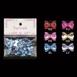 96 Bulk Rhinestone Craft Bows