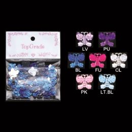 96 Bulk Rhinestone Sticker Butterfly