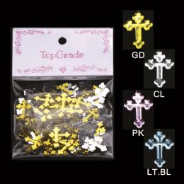 96 Bulk Rhinestone Craft Cross