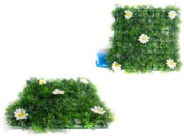 48 Bulk Grass Blade Mat With Flowers