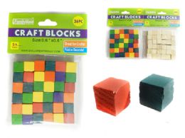 96 Bulk 36 Piece Craft Wood Blocks