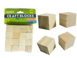 96 Bulk 16 Pc Wood Craft Blocks