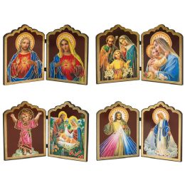 48 Bulk Religious Decor BI-Fold 18cm