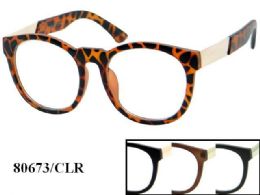 48 Bulk Clear Lens Large Plastic Eye Glasses