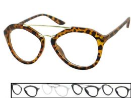 48 Bulk Clear Lens Large Plastic Eye Glasses
