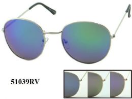48 Bulk Round Metal Sunglasses Assorted