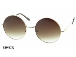 48 Bulk Round Metal Sunglasses