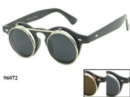 48 Bulk Round Retro Style Sunglasses Assorted