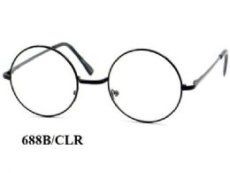 48 Bulk Round Metal Eye Glasses