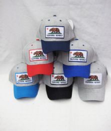 36 Bulk Kid's "california Republic" Base Ball Cap