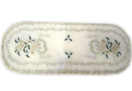 48 Bulk Holly & White Candle & Bell 19 Inch X 7 Inch Oblong