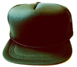 144 Bulk Youth Mesh Blank Caps