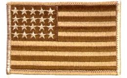 36 Bulk **as Is*** Brown Camo Us Flag With ***20 Stars Only