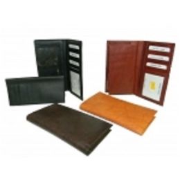 12 Bulk Cowhide Leather Checkbook