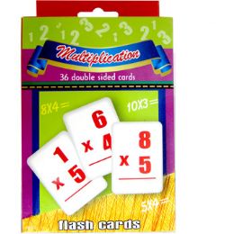 48 Bulk Flash Cards, Multiplication, 36 cards 
