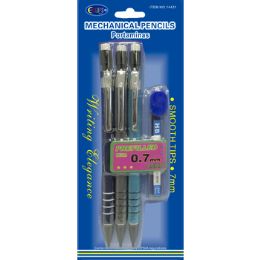 48 Bulk Mechanical Pencils, Extra Lead Refills,7mm, 3 Pk.