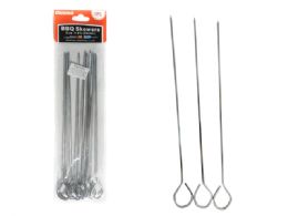 72 Bulk BBQ SKEWER METAL 10-Piece 9.8" LONG