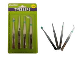 144 Bulk 4 Pc Tweezers