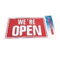 24 Bulk 11.8"x7.9" Sign [we're Open]