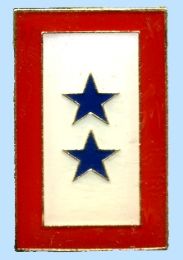 96 Bulk 2 Blue Star Service Flag Brass Hat Pinn