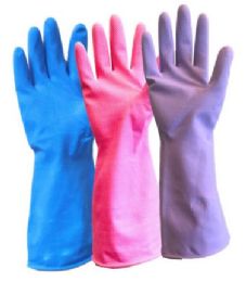 120 Bulk Latex Gloves Medium/large - Purple