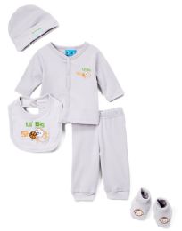 24 Bulk Newborn Boy's "daddy Love's Me" Set - Monkey Prints - Sizes 0-9m
