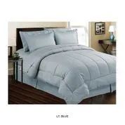 3 Bulk 8 Pieces Set Embossed In A Bag King Size In Blue
