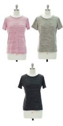 18 Bulk Women's Short Sleeve Knit Tee