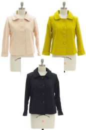18 Bulk Women's Button Down Cropped Blazer Jacket
