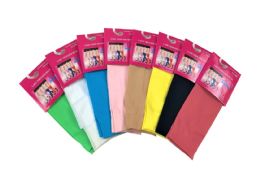 216 Bulk Womens Trouser Socks Size 9-11 Nylon Stretch Knee Socks, Assorted