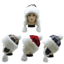 12 Bulk Winter Fashion Fur Hat