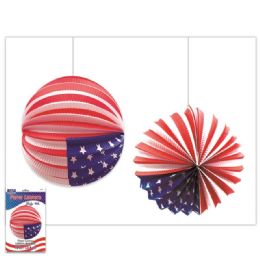 120 Bulk America Usa Flag Lantern