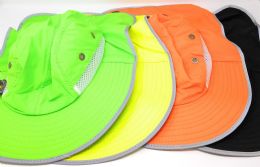 36 Bulk Assorted Colors Reflective Fishing Hat
