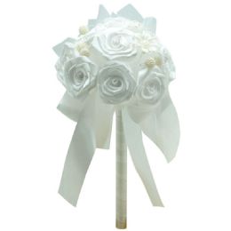 12 Bulk White Wedding Bouquet
