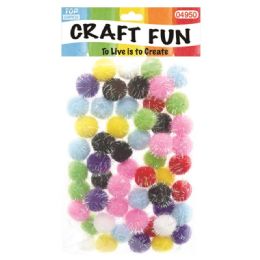 144 Bulk Fuzzy Ball Craft Fifty Pack