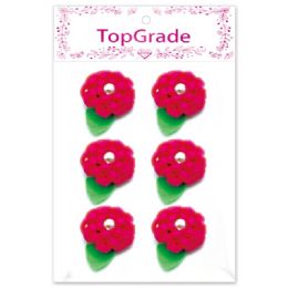 12 Bulk Satin Flower Rose Red