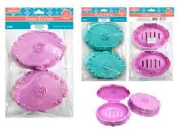 24 Bulk 2pc Soap Dishes