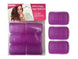 96 Bulk 6pc Cling Hair Rollers