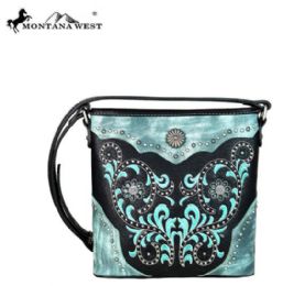 4 Bulk Montana West Concho Collection Crossbody Black