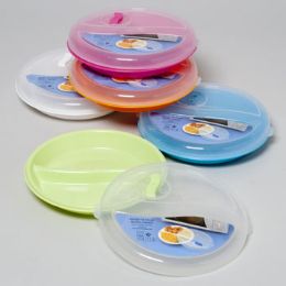72 Bulk Microwave Divided Plate Cover Set With Vent