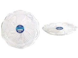 48 Bulk CRYSTAL TRAY Round 13.75" Diameter X1.25