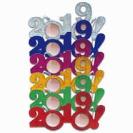 48 Bulk New Years Glitter Glasses