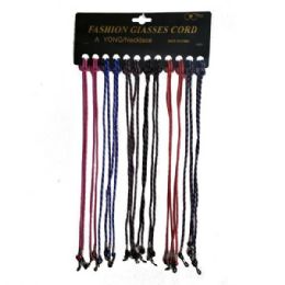 48 Bulk Eyeglass Cord Laces Asstd Colors